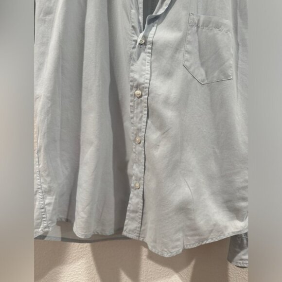 Frank & Eileen 100% Cotton Barry Button Down Light Blue Long Sleeve Top Size XS - Picture 6 of 13